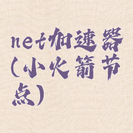 net加速器(小火箭节点)