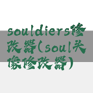 souldiers修改器(soul头像修改器)