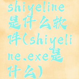shiyeline是什么软件(shiyeline.exe是什么)