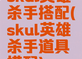 skul英雄杀手搭配(skul英雄杀手道具搭配)