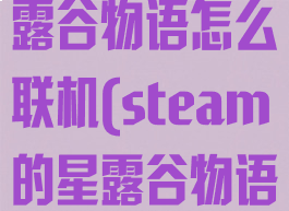 steam上星露谷物语怎么联机(steam的星露谷物语怎么联机)
