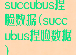 succubus捏脸数据(succubus捏脸数据)