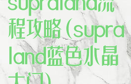 supraland流程攻略(supraland蓝色水晶大门)