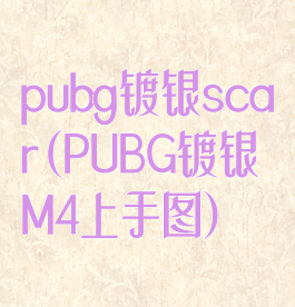 pubg镀银scar(PUBG镀银M4上手图)