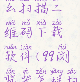 qq浏览器怎么扫描二维码下载软件(qq浏览器怎样扫描二维码)