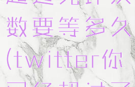 twitter已超过允许次数要等多久(twitter你已经超过了允许次数)