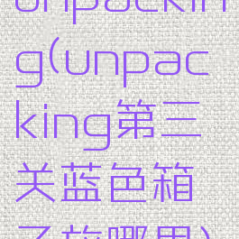 unpacking(unpacking第三关蓝色箱子放哪里)