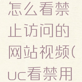 uc浏览器怎么看禁止访问的网站视频(uc看禁用网站)