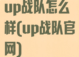 up战队怎么样(up战队官网)