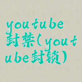 youtube封禁(youtube封锁)