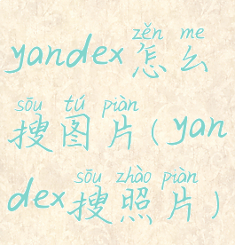 yandex怎么搜图片(yandex搜照片)