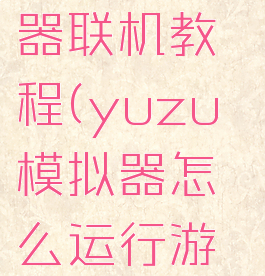 yuzu模拟器联机教程(yuzu模拟器怎么运行游戏)